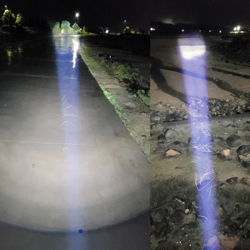 XHP90 LED Tactical Flashlight USB Rechargeable Zoomable 5Modes Torch Light Use 8800 Battery Waterproof Handlamp