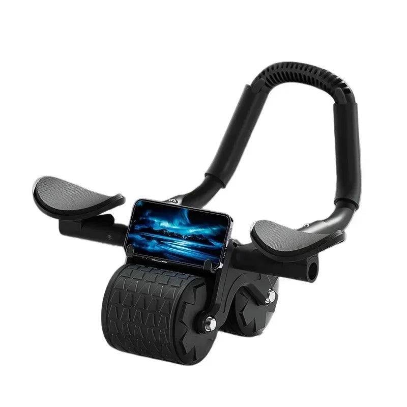 High-quality fitness exercise roller support automatic rebound ab wheel core muscle training device