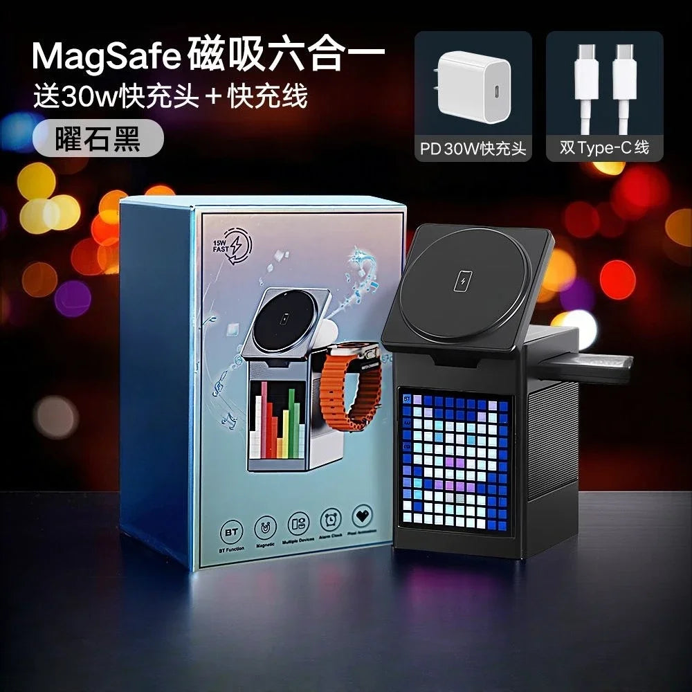 Six-in-one magnetic wireless charger, charger, desktop charging station