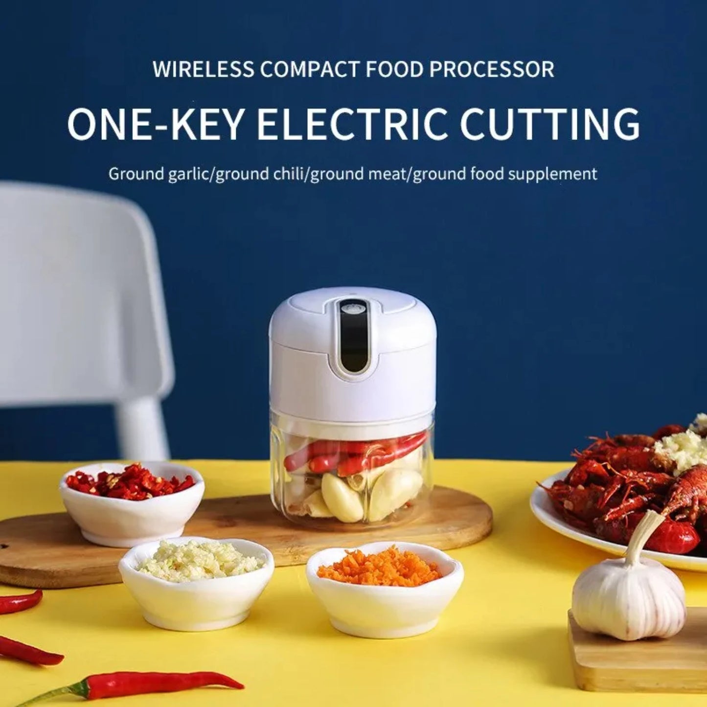 Garlic Masher Portable Chopper Multi  Meat Grinder Masher Machine Mini Garlic Vegetable Chopper Usb Charging Cheese grater