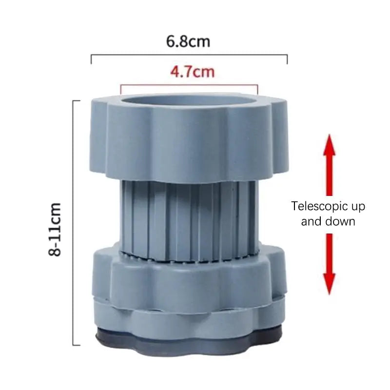 Multi-Functional Washing Machine Shockproof Pad Adjustable Anti-Slip Anti Vibration Mat Universal Furniture Foot Pad