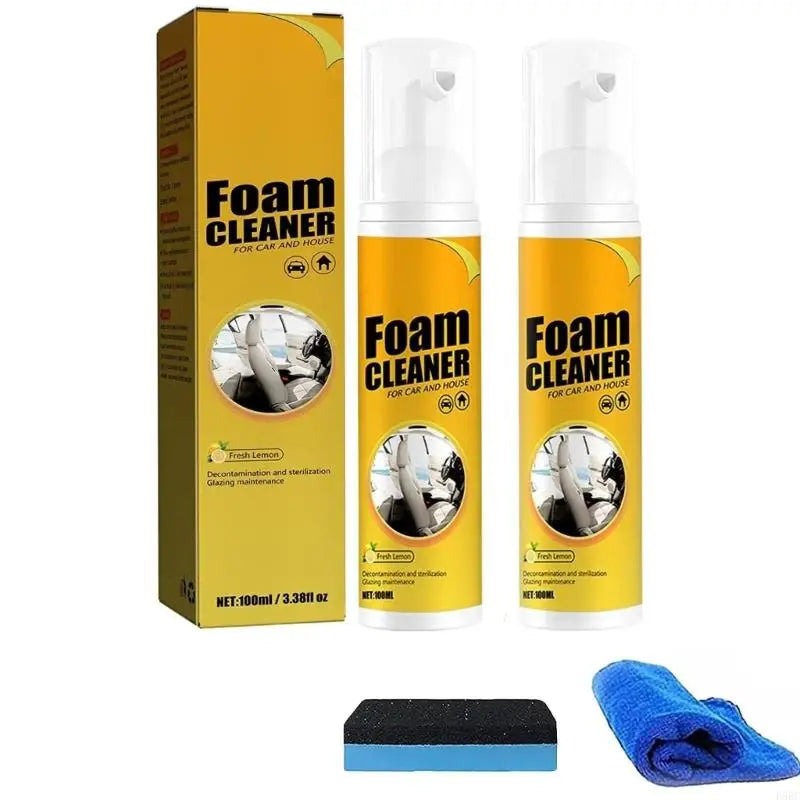 Multi-purpose car foam cleaner 650ml set. Seat cleaner.