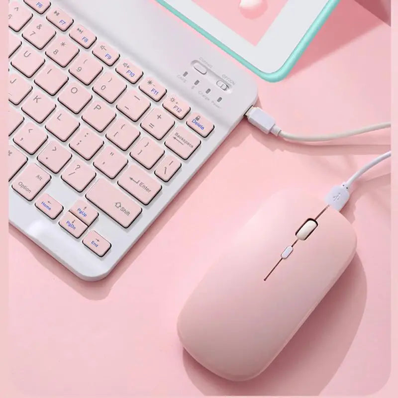 Wireless keyboard and mouse for iPad 11-inch (2021/2020 models), Air 4/10.2-inch (9th/8th generation), Mini 6/Air 2