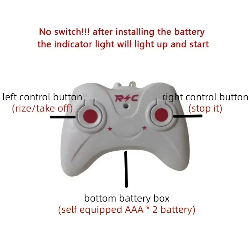 Mini RC Rechargeable No Remote Control RC Helicopters Toys Induction Hovering Safe Fall-resistant Rc Airplane