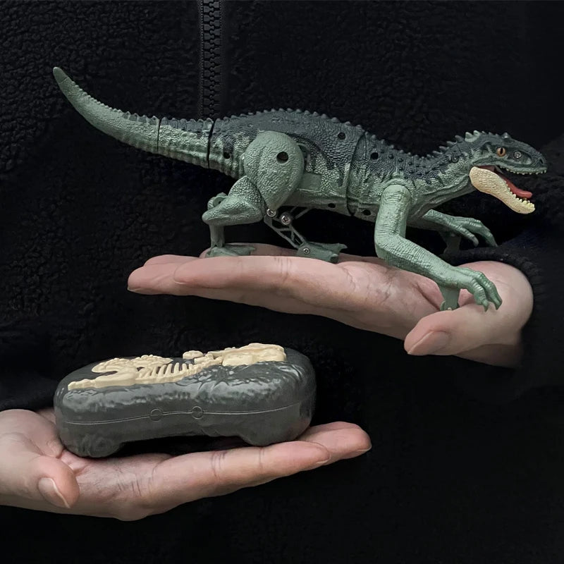 Hot Laser Tracking RC Dinosaur Toys for Kids Remote Control Robot Verisimilitude Sound Spray for Kids Boys Girls Children G
