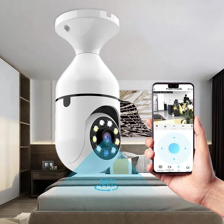 Bulb Camera HD Dual Light Head Minions 360 panorama